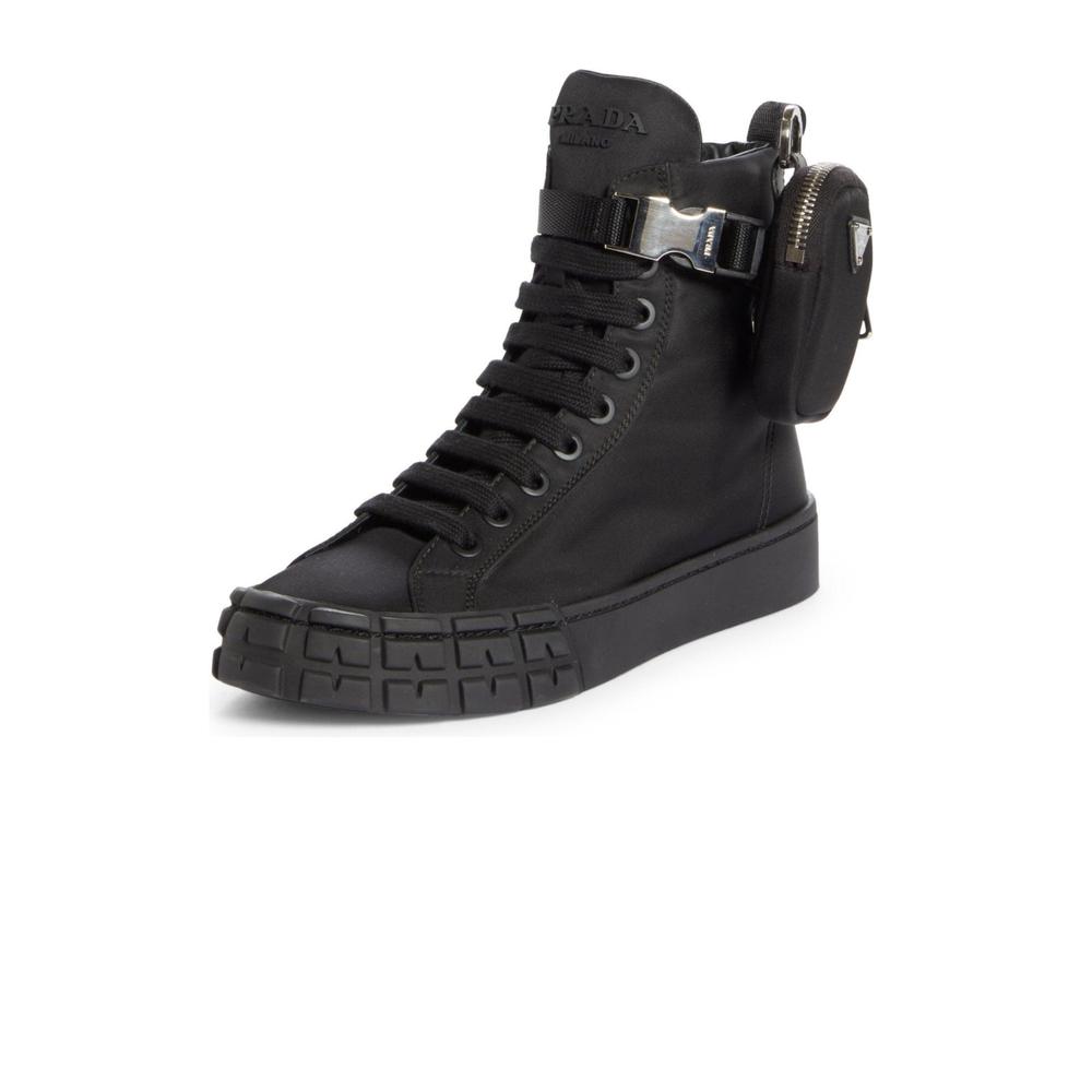 Prada - Wheel High Top Sneaker - IT 37.5 - Picture 4 of 8
